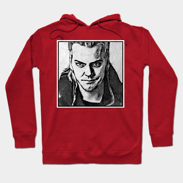 David 1980s Movie Vampire Hoodie by OrionLodubyal